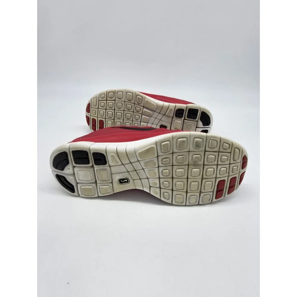 Nike Free 5.0+ Running Shoes Red Black White Women's Size 6 580591-600